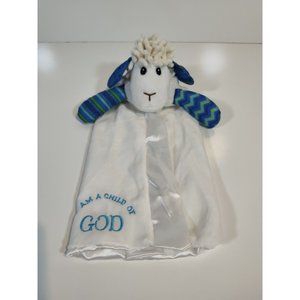 Wee Believers Levi The Lamb Lovey Security Blanket 15" I Am A Child Of God Plush